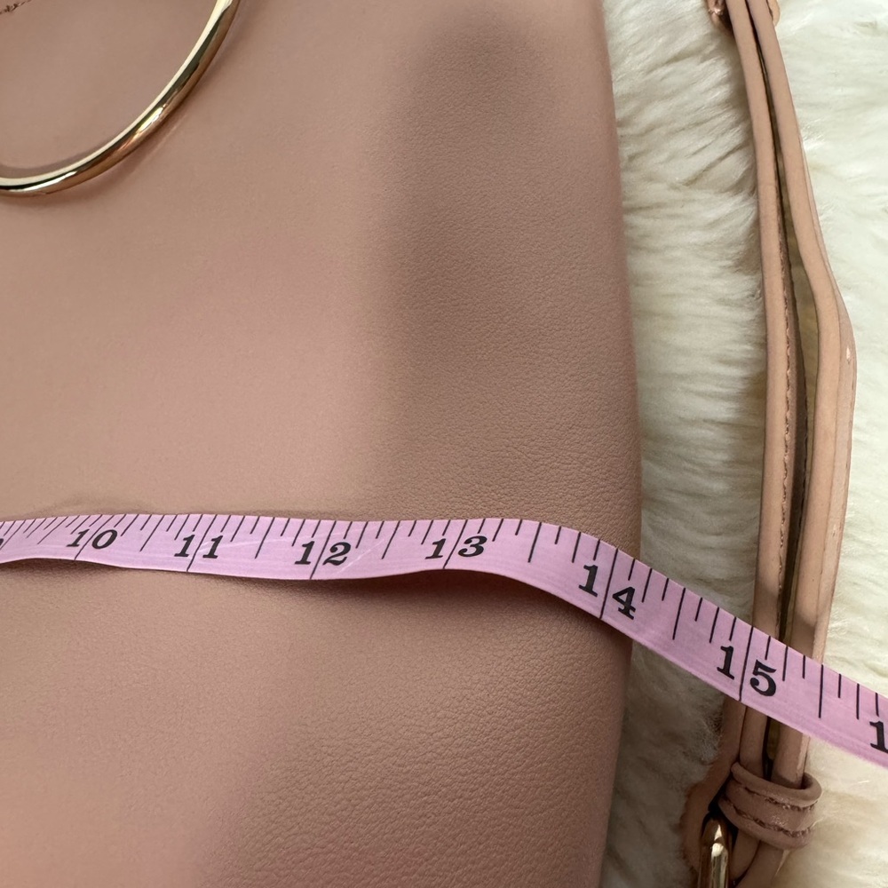 Pink and Gold Tote Bag Minimalist Design and Crossbody Strap - Like new! - Picture 9 of 9